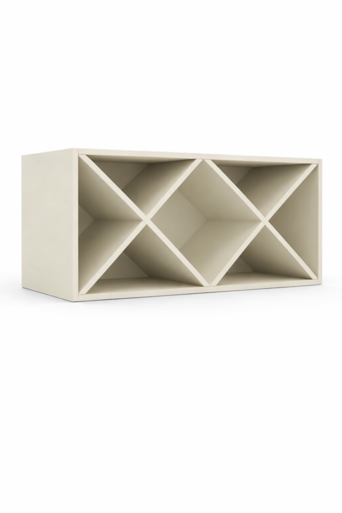 Wall X-Rack Wine Storage Cabinet — Shaker Series