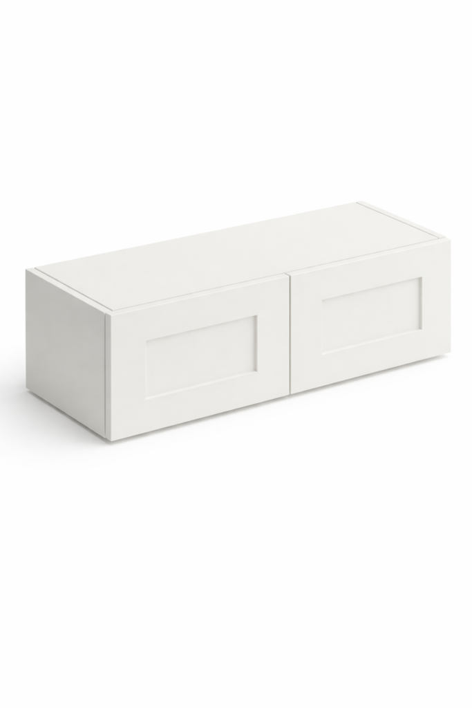 Double-Door Deep Wall Bridge Cabinet — Shaker Series